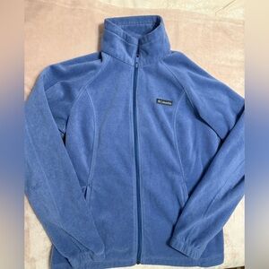 Columbia Soft Blue Full-Zip Fleece